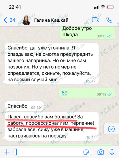 Скриншот отзыва о Павел Остудин